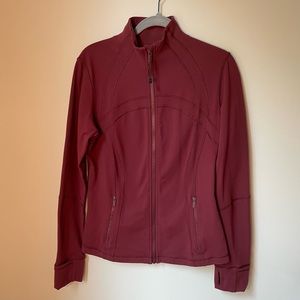 lululemon Define Jacket Red Merlot Luon Size 12